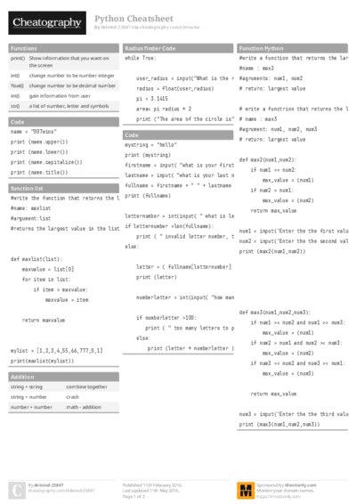 PDF (Colour) — Style 1