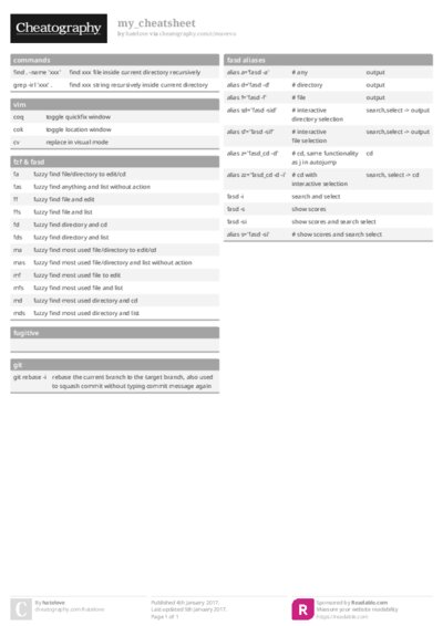 my_cheatsheet Cheat Sheet