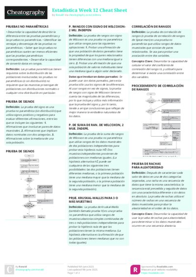 Estadística Week 12 Cheat Sheet