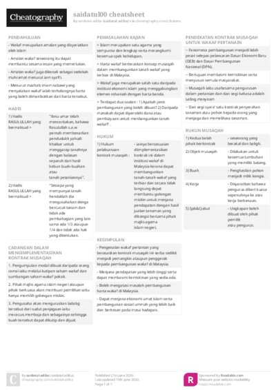 saidatul00 cheatsheet Cheat Sheet