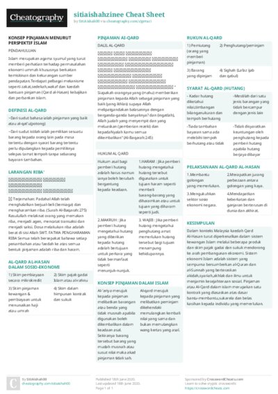 sitiaishahzinee Cheat Sheet
