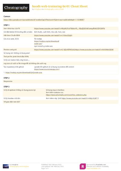 haodt-web-trainning-bt-01 Cheat Sheet