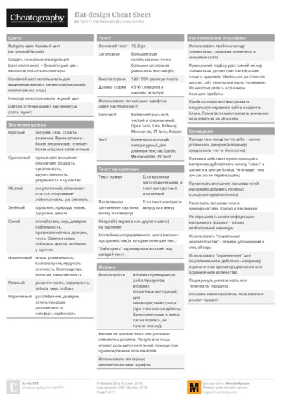flat-design Cheat Sheet